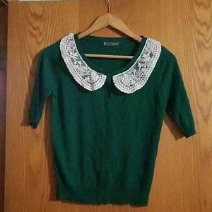Modcloth Green Cardigan